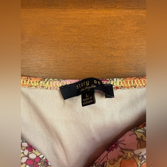 Fashion Nova Marilynne Mesh Ruched Mini Dress - Mustard Floral - Picture 4 of 6